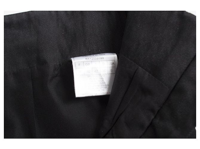 Christian Dior, saia acolchoada com zíper e costura Preto - vista 8