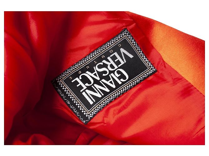 Gianni Versace Couture, Roter Laufsteg-Blazer aus der Bondage-Kollektion - Ansicht 5