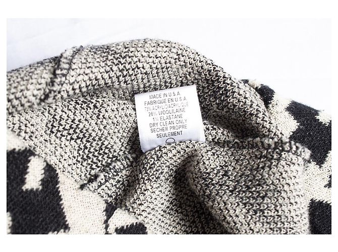 Autre Marque Diane von Furstenberg, Falda de punto con estampado gráfico Negro - vista 7