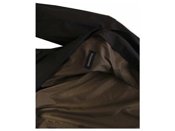 JIL SANDER, Schwarzer Windmantel in Größe 54/l. - Ansicht 5