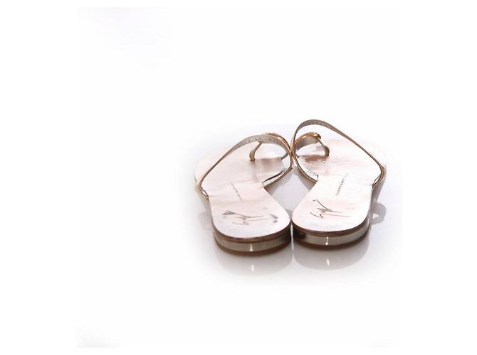 Giuseppe Zanotti, sandali con pietre swarovski D'oro - vista 3