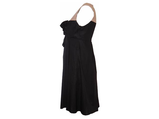 Paule Ka, schwarzes Cocktailkleid mit Schleife. - Ansicht 2
