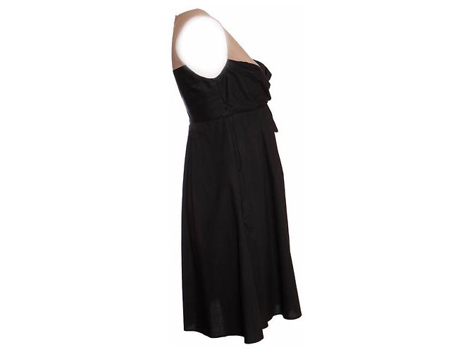 Paule Ka, schwarzes Cocktailkleid mit Schleife. - Ansicht 4