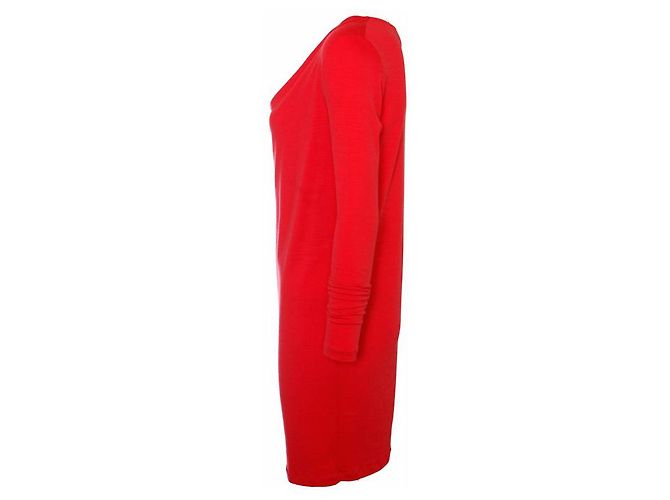 WOLFORD, rotes Wollkleid. - Ansicht 4