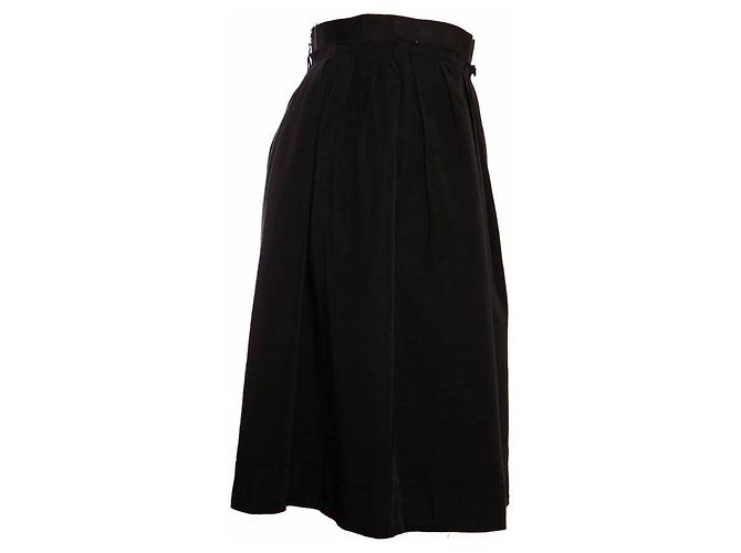 DOLCE & GABBANA, gonna nera a pieghe taglia IT46/M. Nero - vista 2