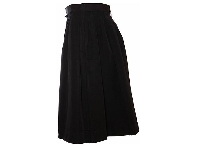 DOLCE & GABBANA, gonna nera a pieghe taglia IT46/M. Nero - vista 4