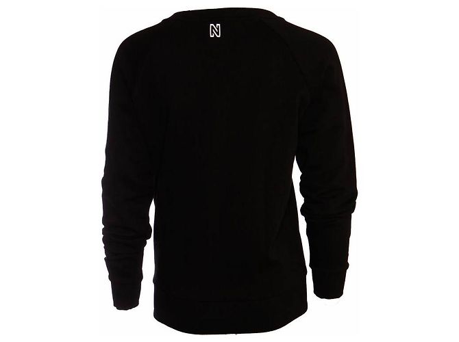 Autre Marque Nikki, Schwarzer Pullover mit Aufdruck in Größe 34/XS. - Ansicht 2