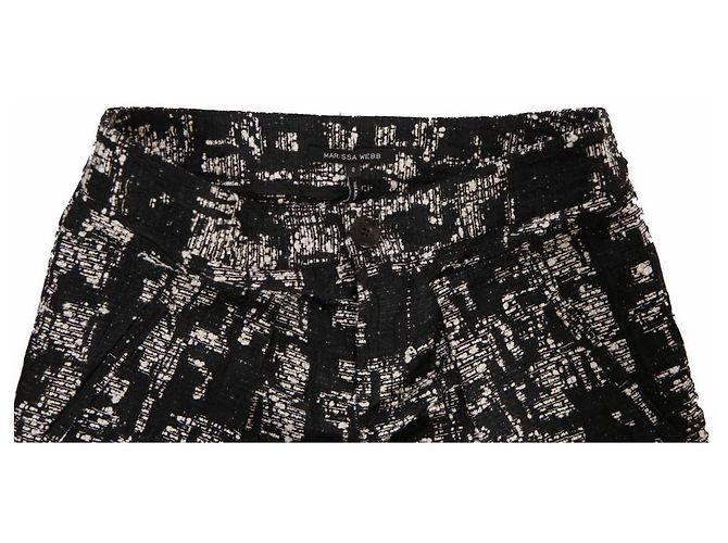 Autre Marque Marissa Webb,  gonna stile bouclé con patta foderata Nero - vista 5