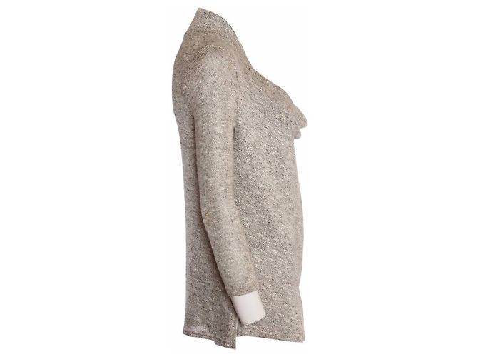 Top beige de viscosa Joie XS Castaño - vista 4