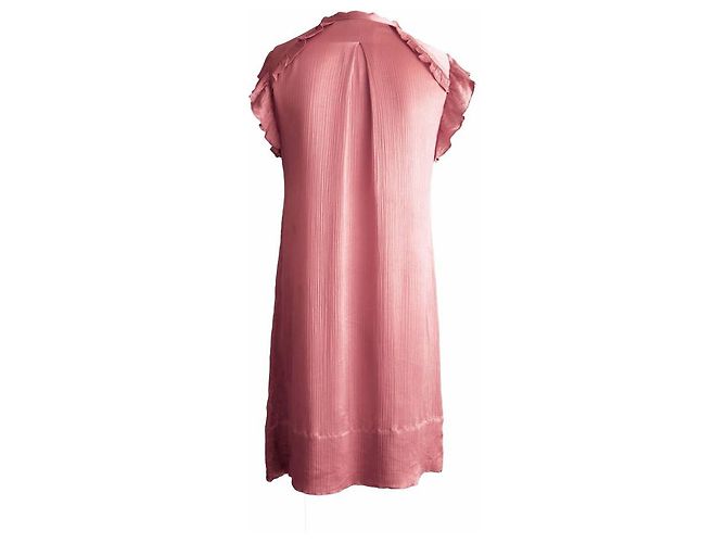 Stella Nova, old pink satin dress. - view 3