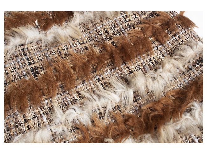 Chanel, Tweedkleid mit Ziegenhaar Braun - Ansicht 5