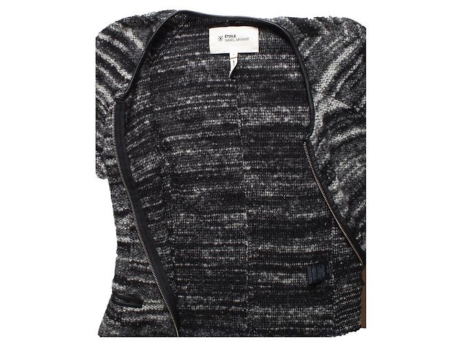 Isabel Marant Etoile, wool jacket with zipper Grey - view 7