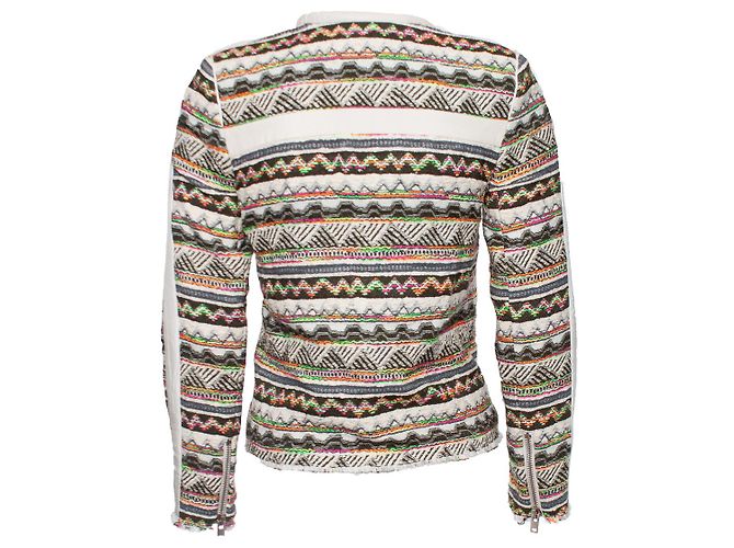 IRO, chaqueta de boucle con estampado azteca Multicolor - vista 2