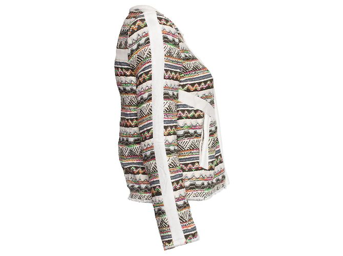 IRO, chaqueta de boucle con estampado azteca Multicolor - vista 4