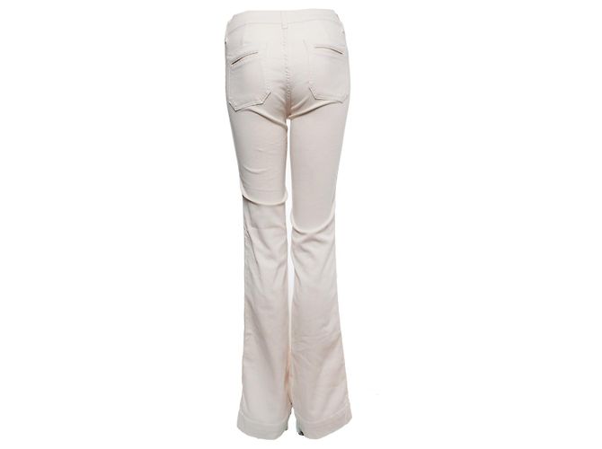 Autre Marque náufrago virginie, vaqueros acampanados beige Blanco - vista 2
