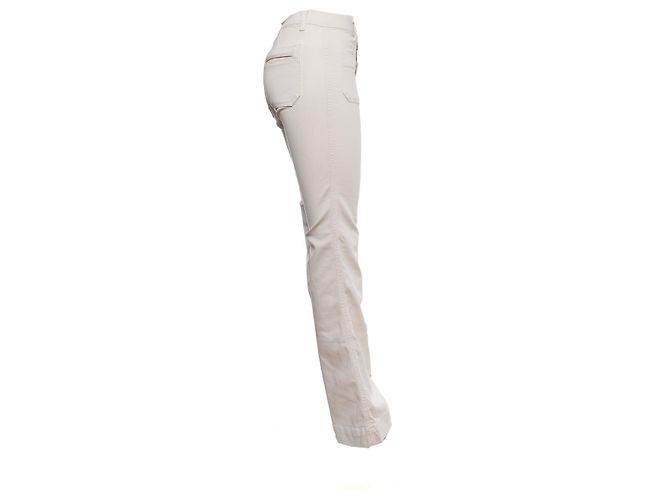 Autre Marque náufrago virginie, vaqueros acampanados beige Blanco - vista 3