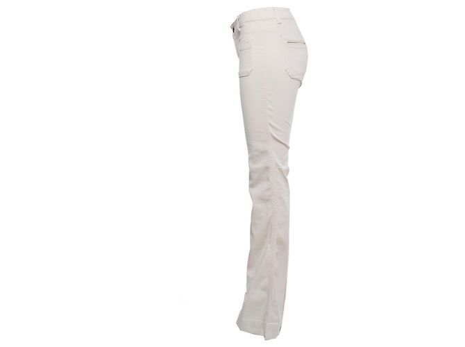 Autre Marque náufrago virginie, vaqueros acampanados beige Blanco - vista 4