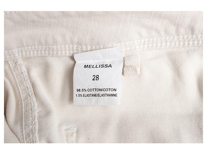 Autre Marque náufrago virginie, vaqueros acampanados beige Blanco - vista 5