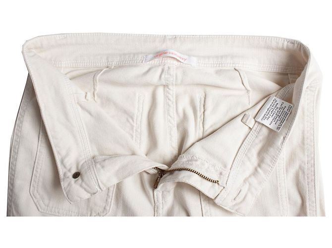 Autre Marque náufrago virginie, vaqueros acampanados beige Blanco - vista 6