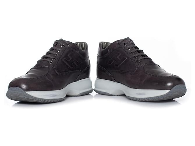 HOGAN, Scarpe da ginnastica Interactive H Forata Grigio - vista 3
