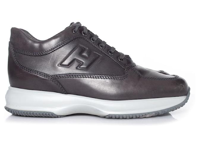 HOGAN, Scarpe da ginnastica Interactive H Forata Grigio - vista 5