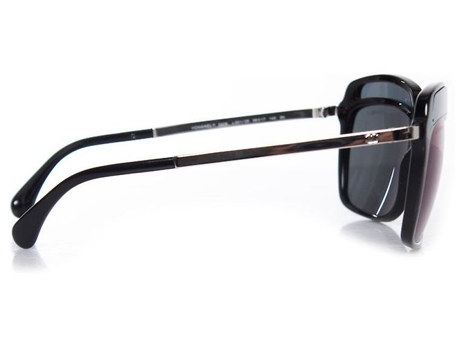 Chanel, Gafas de sol colección nube coco negra Negro - vista 3