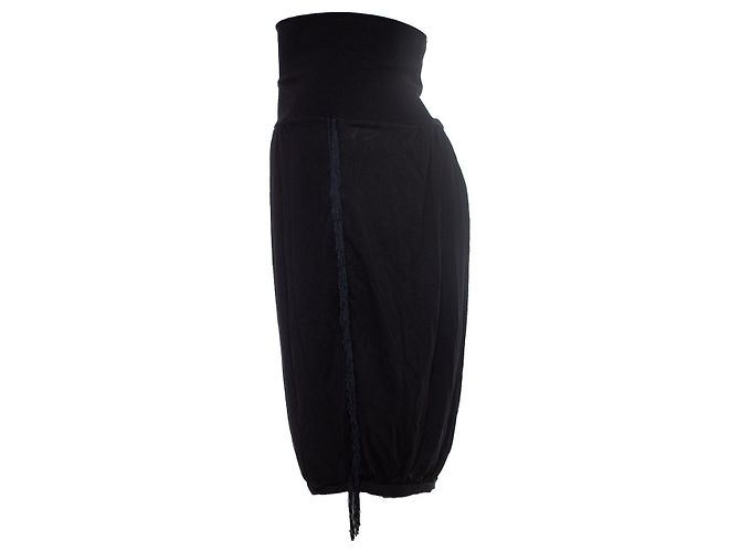 Autre Marque Sorelle Paul e Joe, Gonna midi nera con frange Nero - vista 4