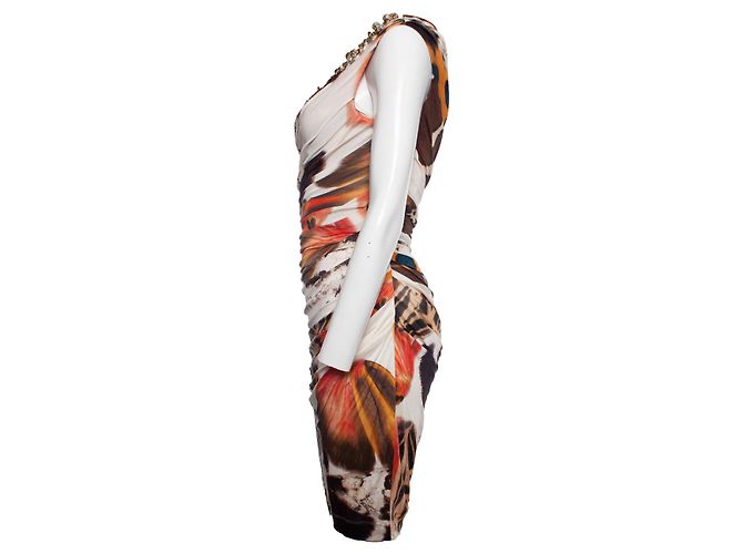 BLUMARINE, Drapiertes One-Shoulder-Kleid Mehrfarben - Ansicht 4