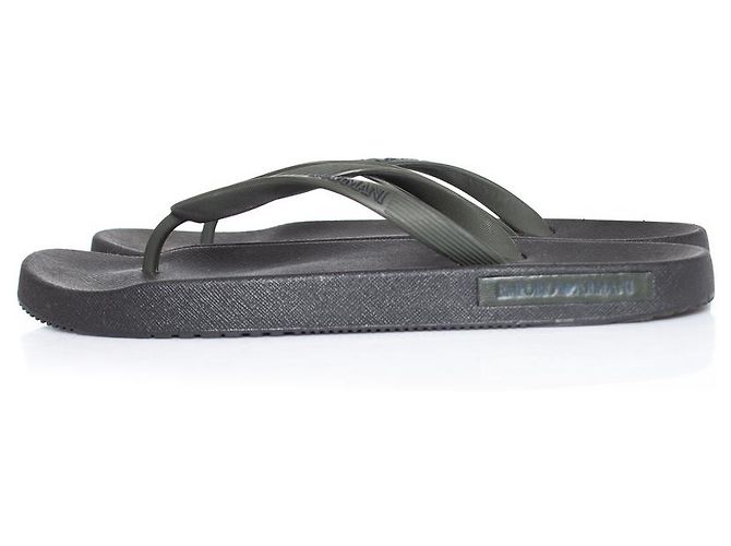 EMPORIO ARMANI, infradito con logo Verde - vista 2