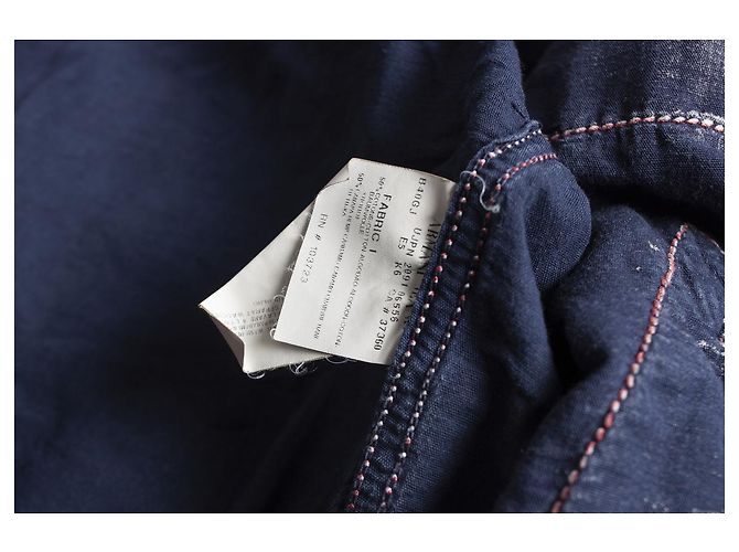 Armani Jeans, Blauer Denim-Cardigan mit Reißverschluss - Ansicht 5