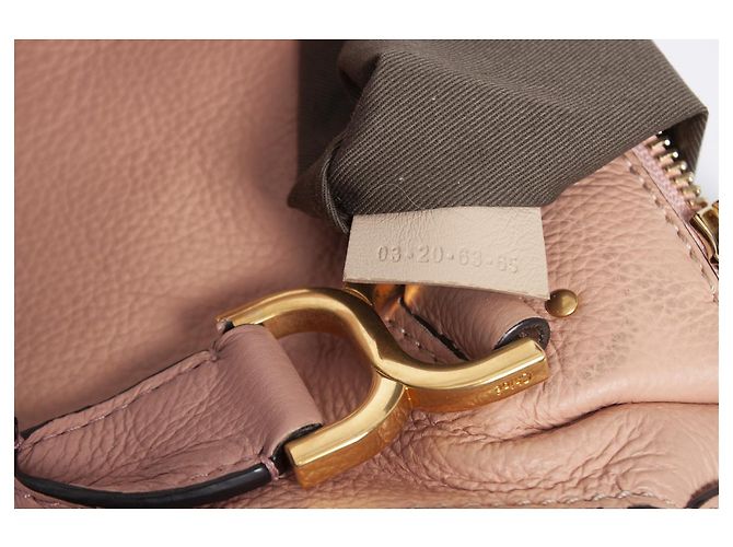 Chloé Chloe, Borsa Marcie piccola in pelle in rosa Fallow - vista 10