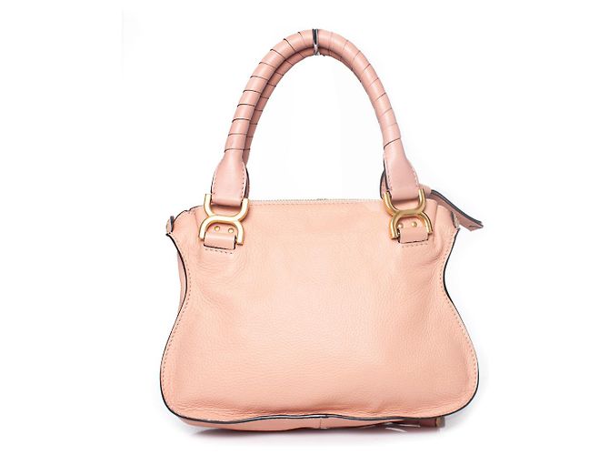 Chloé Chloe, Borsa Marcie piccola in pelle in rosa Fallow - vista 2