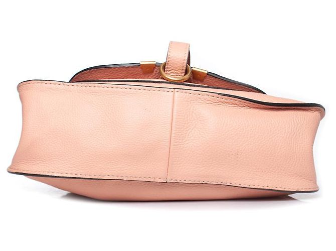 Chloé Chloe, Borsa Marcie piccola in pelle in rosa Fallow - vista 7