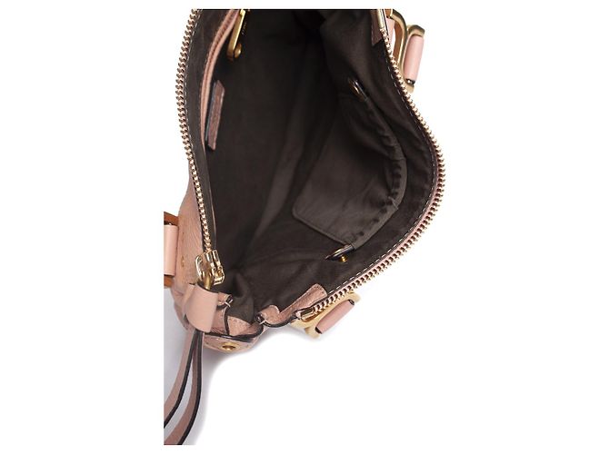 Chloé Chloe, Borsa Marcie piccola in pelle in rosa Fallow - vista 9