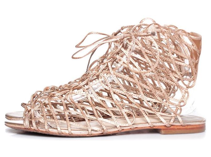 Sophia webster Sofia Webster, Sandali Delphine in pelle metallizzata - vista 2