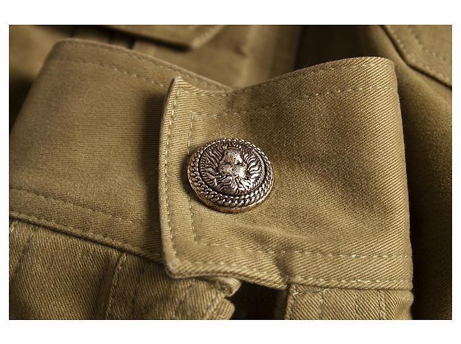 Balmain Balmaın, Chaqueta de algodón verde - vista 5