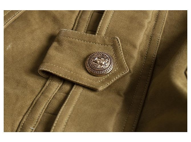 Balmain Balmaın, Chaqueta de algodón verde - vista 6