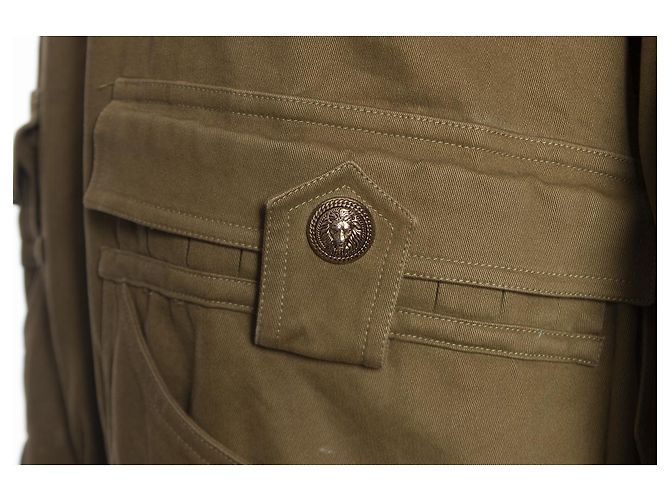Balmain Balmaın, Chaqueta de algodón verde - vista 7