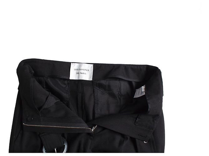 Autre Marque Los coyotes de París, pantalon negro con cinturon - vista 7