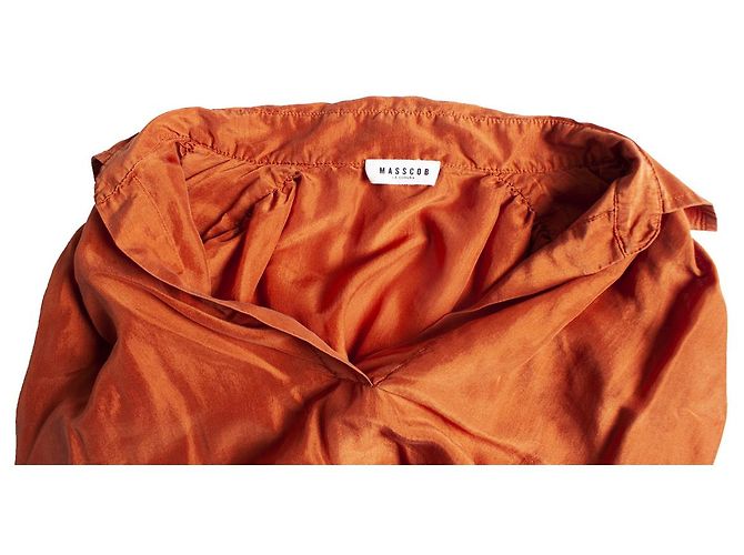 Masscob, Seidenbluse in Orange - Ansicht 5