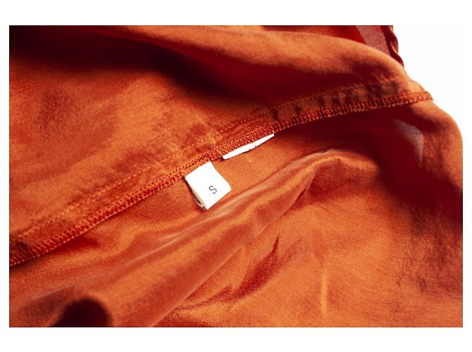 Masscob, Seidenbluse in Orange - Ansicht 6
