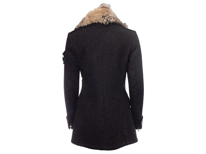 Prada, Abrigo gris de lana y alpaca. - vista 2