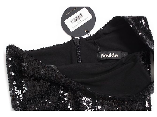 Autre Marque Nobile, Abito monospalla incantato Nero - vista 6