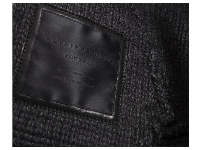 Philipp Plein, gesteppte Lederjacke Schwarz - Ansicht 10