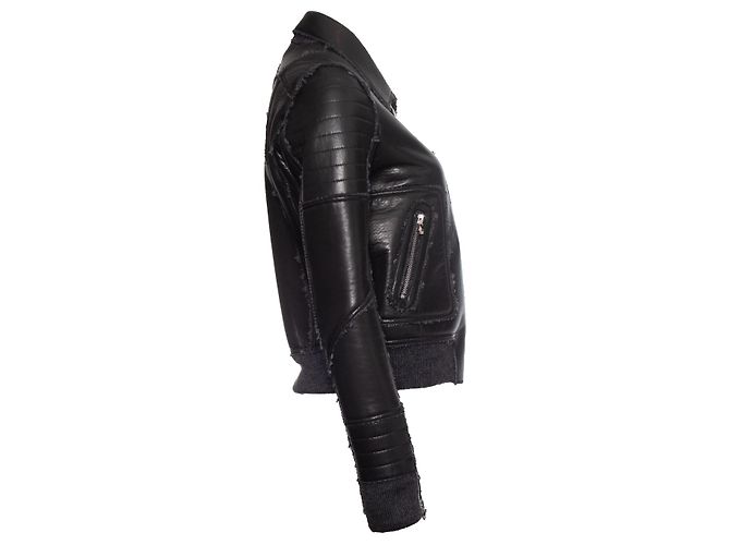 Philipp Plein, gesteppte Lederjacke Schwarz - Ansicht 3