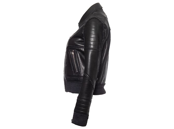 Philipp Plein, gesteppte Lederjacke Schwarz - Ansicht 4