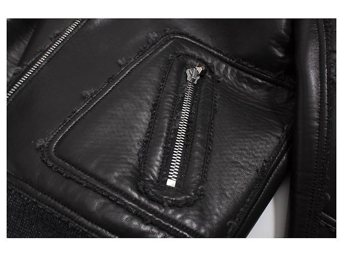 Philipp Plein, gesteppte Lederjacke Schwarz - Ansicht 5