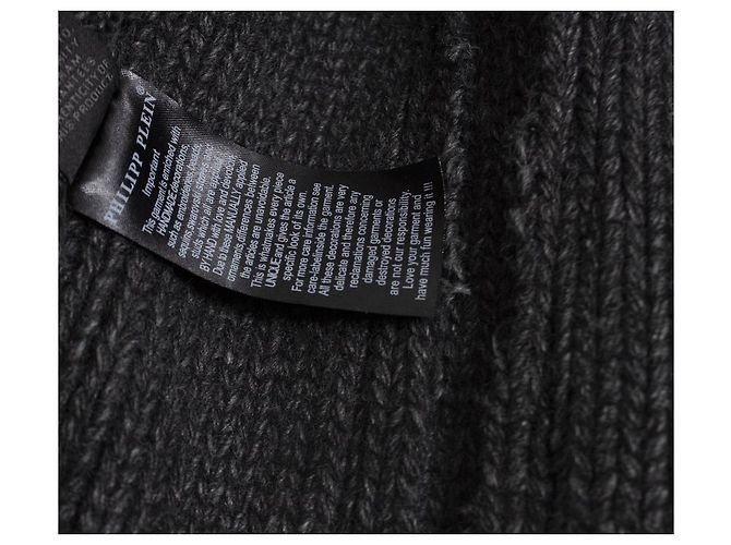 Philipp Plein, gesteppte Lederjacke Schwarz - Ansicht 8