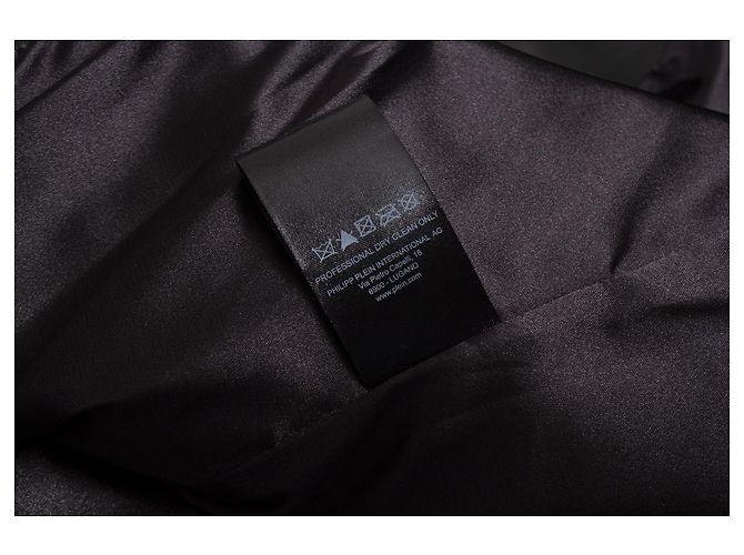 Philipp Plein, Lederkleid mit Fransen Schwarz - Ansicht 8