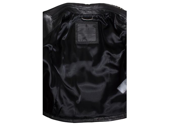 Philipp Plein, Giubbotto biker in pelle con borchie Nero - vista 10